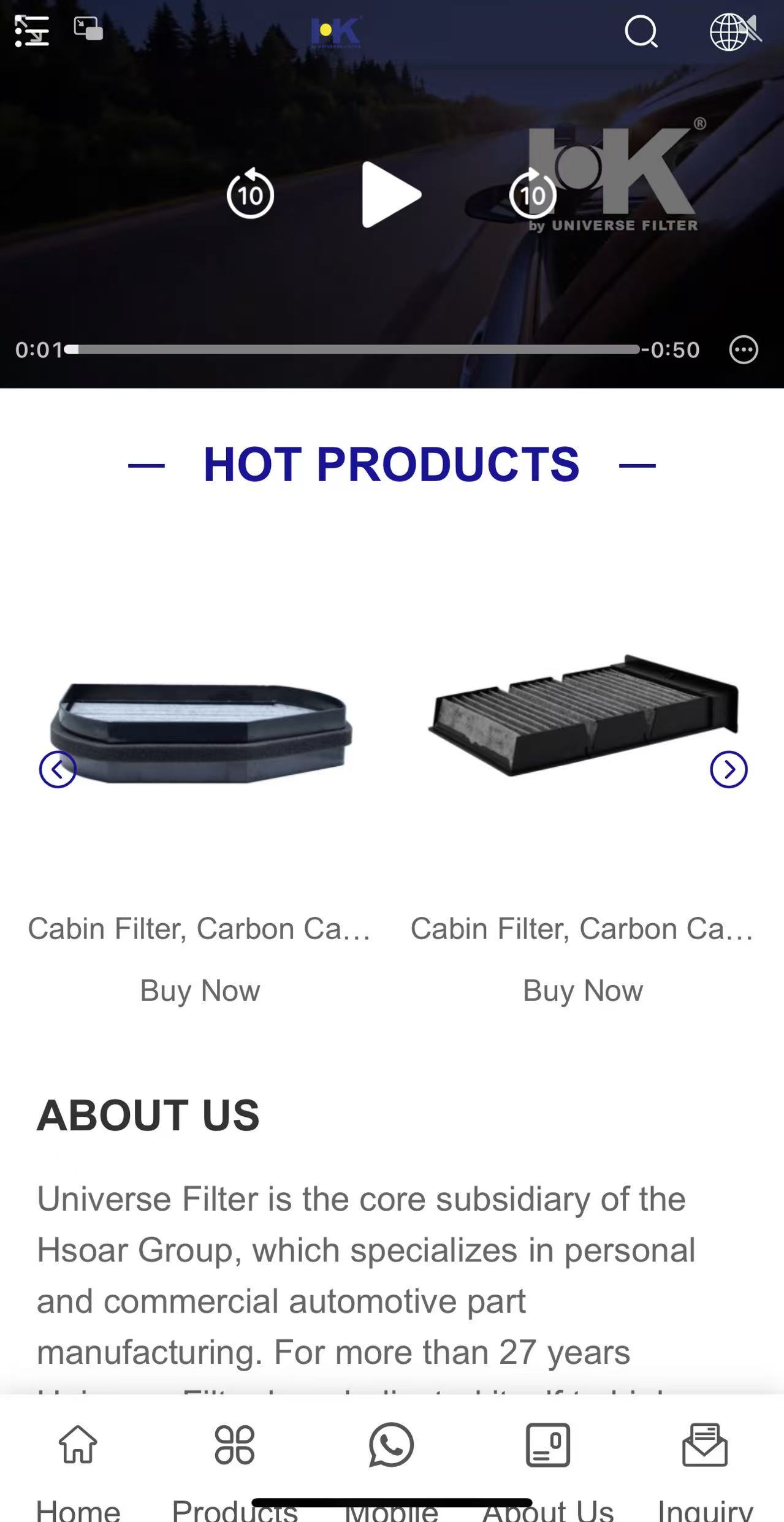 ZHEJIANG UNIVERSE FILTER CO.,LTD.